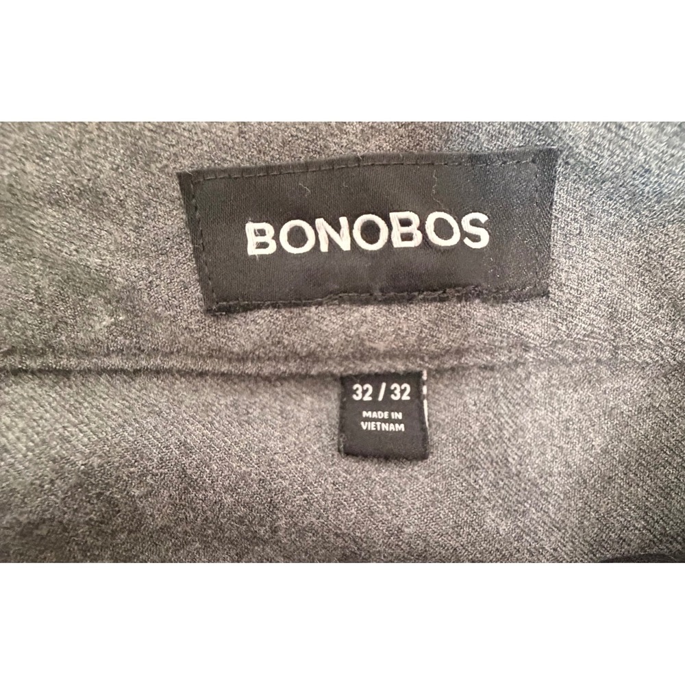 Bonobos Weekday Warrior Dress Pants 32x32 Slim Fit Gray Stretch Wool Blend - Picture 5 of 9